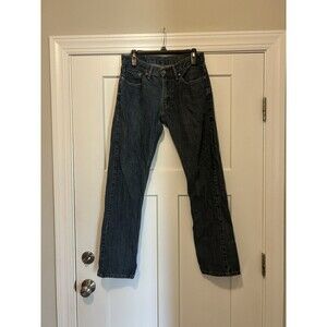 Levi’s 514 Jeans Mens 32x34 Regular Straight 100% Cotton Medium Wash Blue Denim